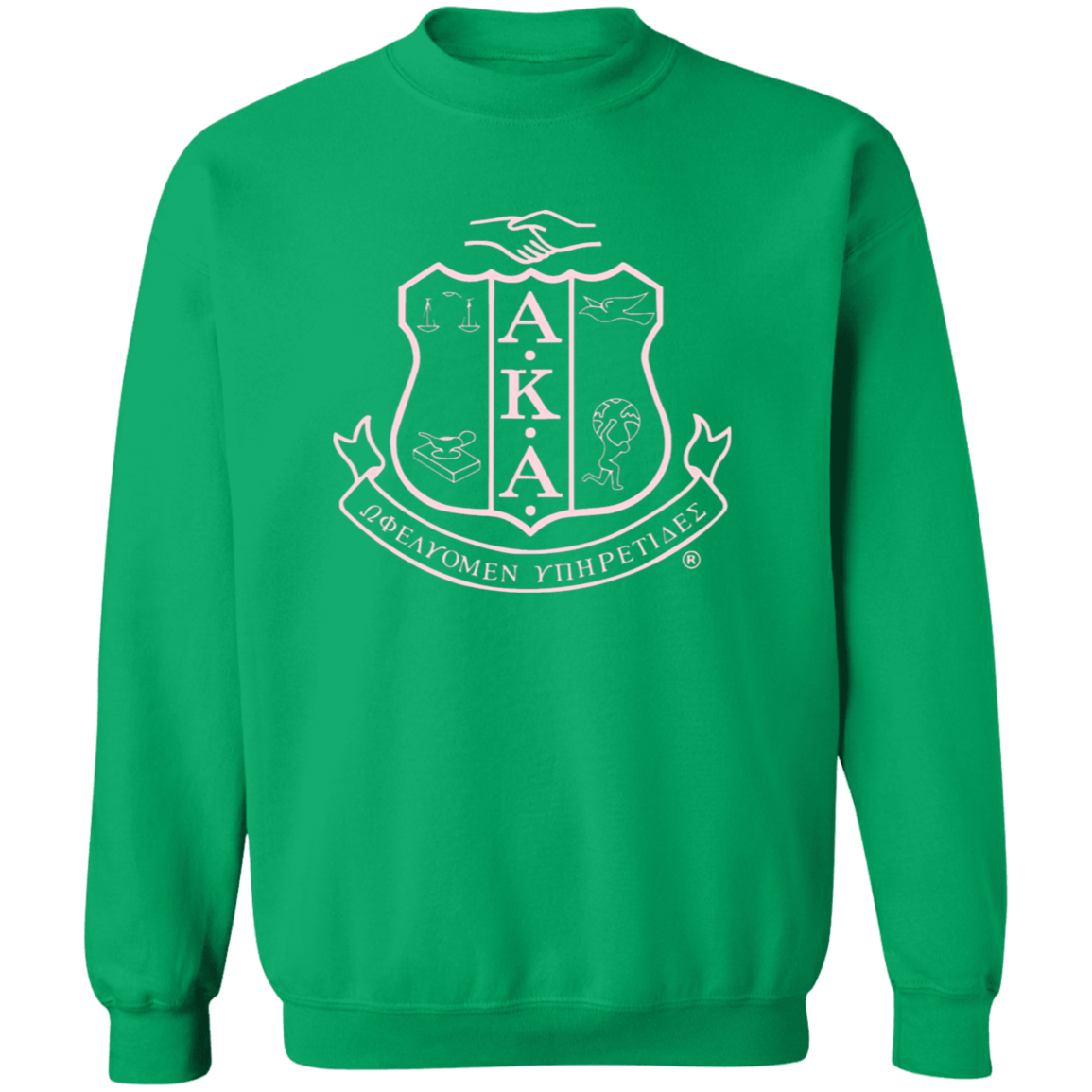 Alpha Kappa Alpha Screen Printed Crewneck Sweatshirt