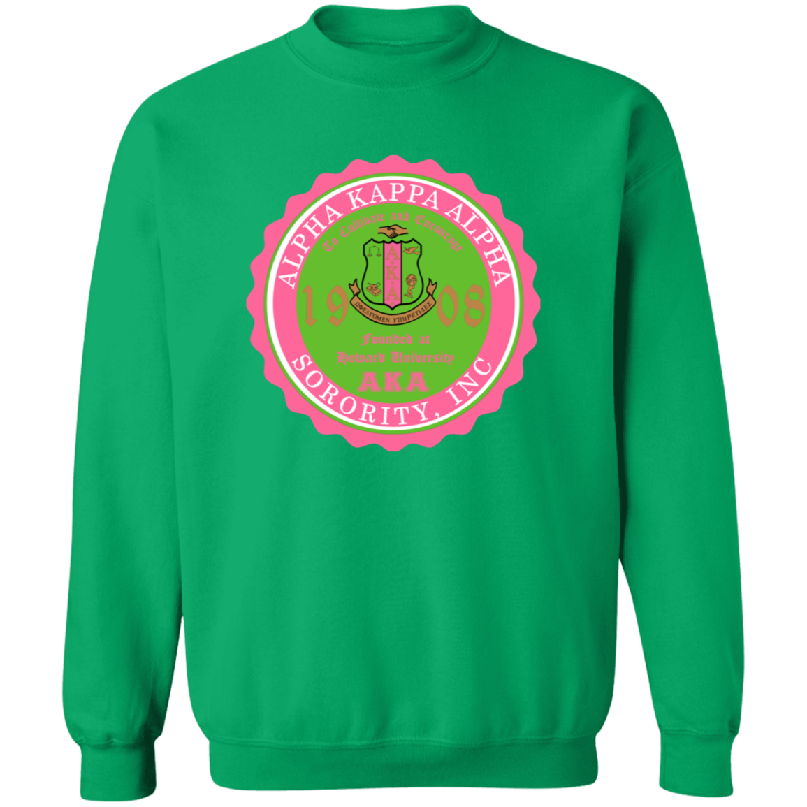 Alpha Kappa Alpha Screen Printed Crewneck Sweatshirt