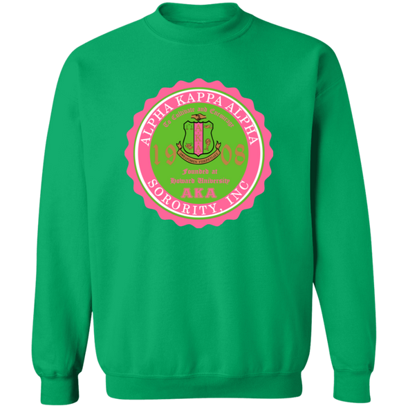 Alpha Kappa Alpha Screen Printed Crewneck Sweatshirt
