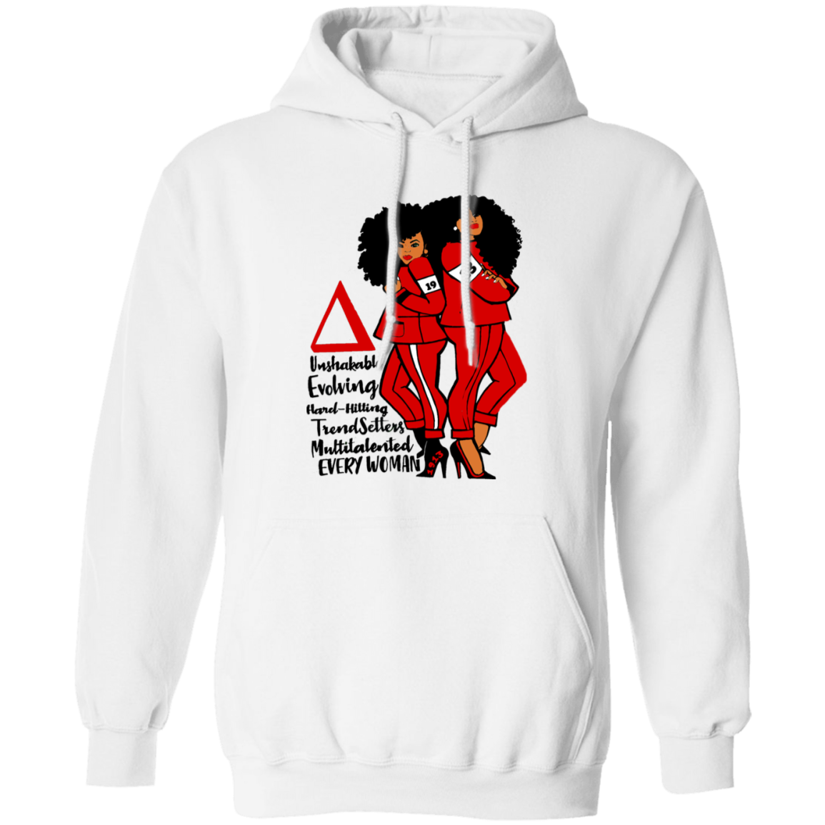 Delta Sigma Theta Hoodie Paraphernalia Screen Printed Unisex