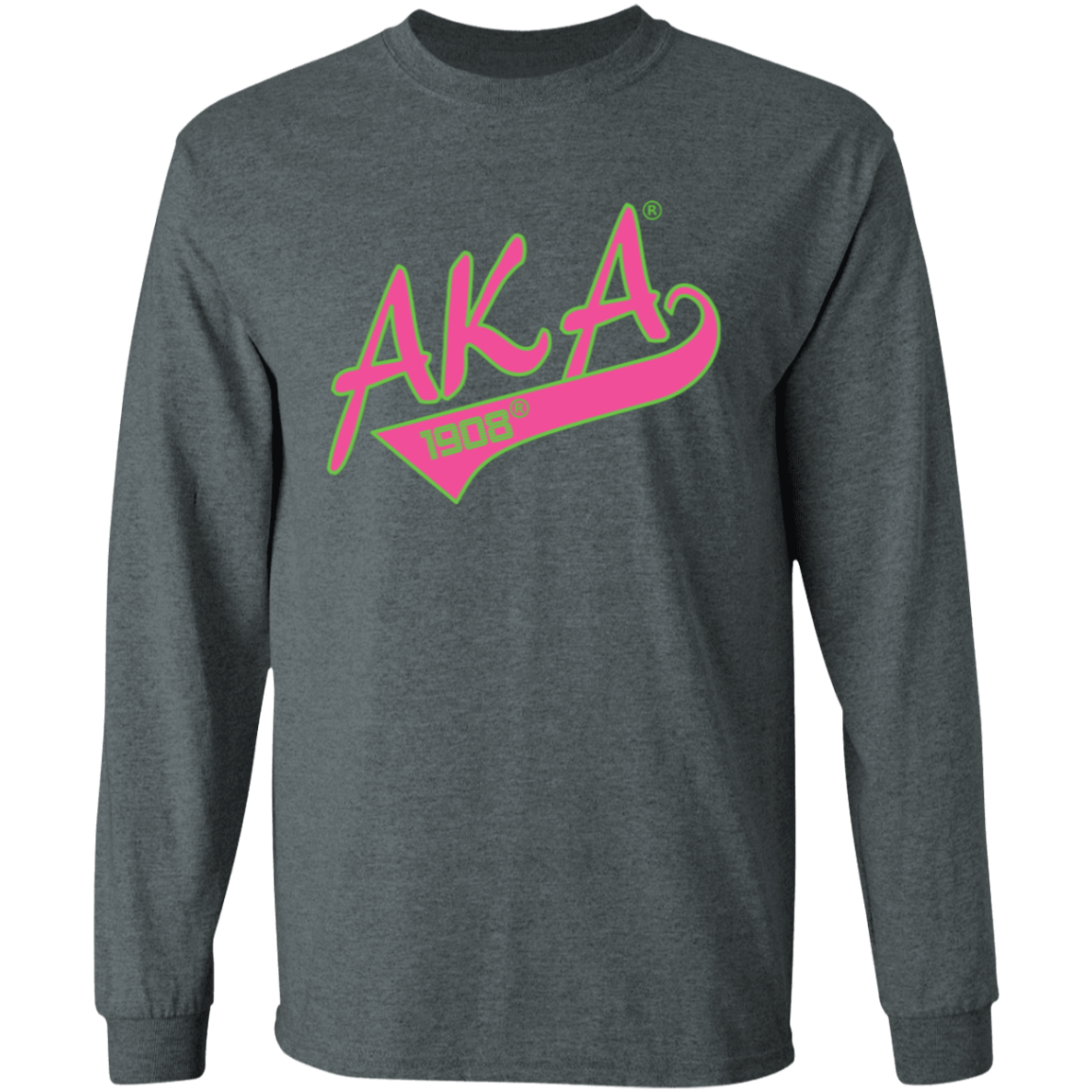 Alpha Kappa Alpha Screen Printed Long Sleeve