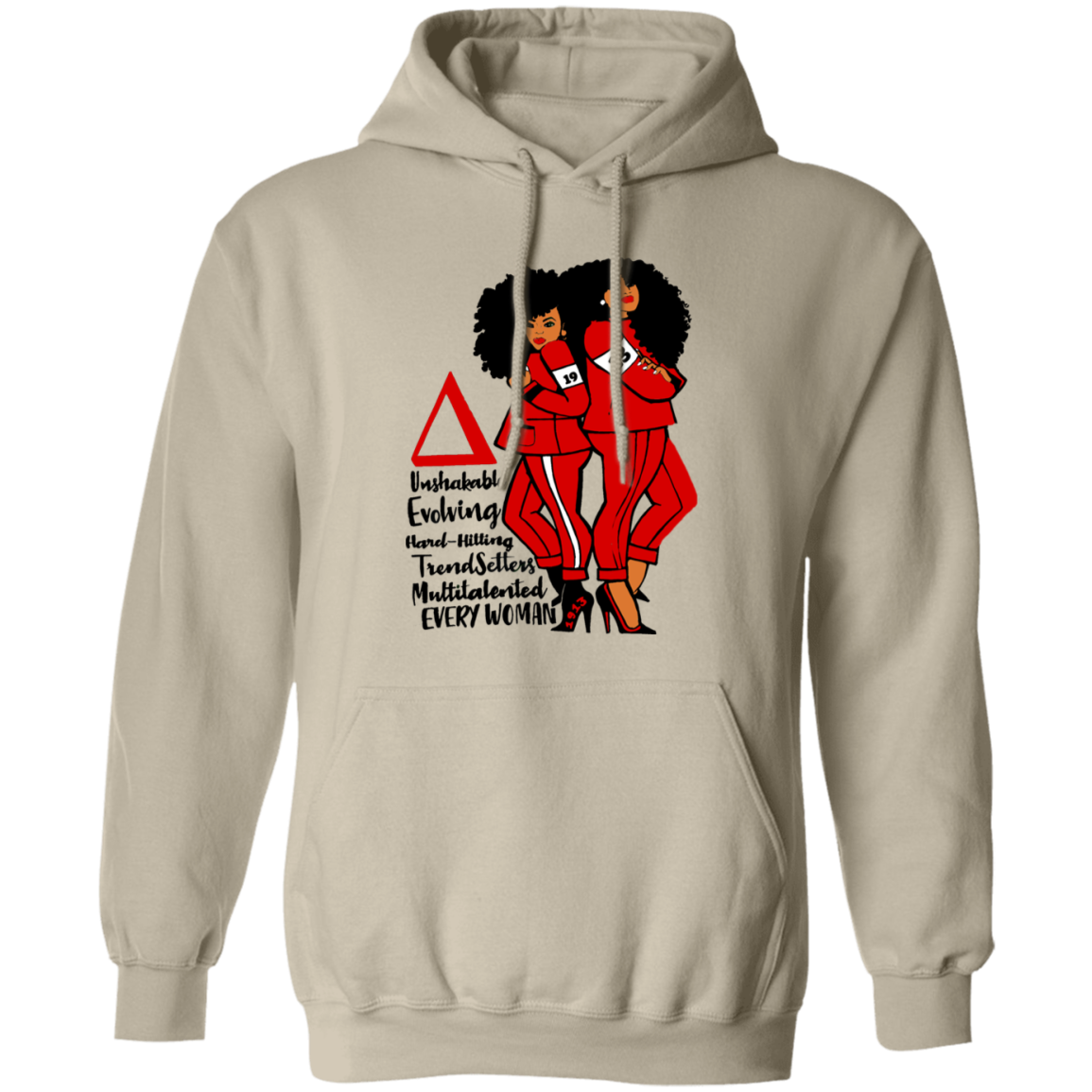 Delta Sigma Theta Hoodie Paraphernalia Screen Printed Unisex