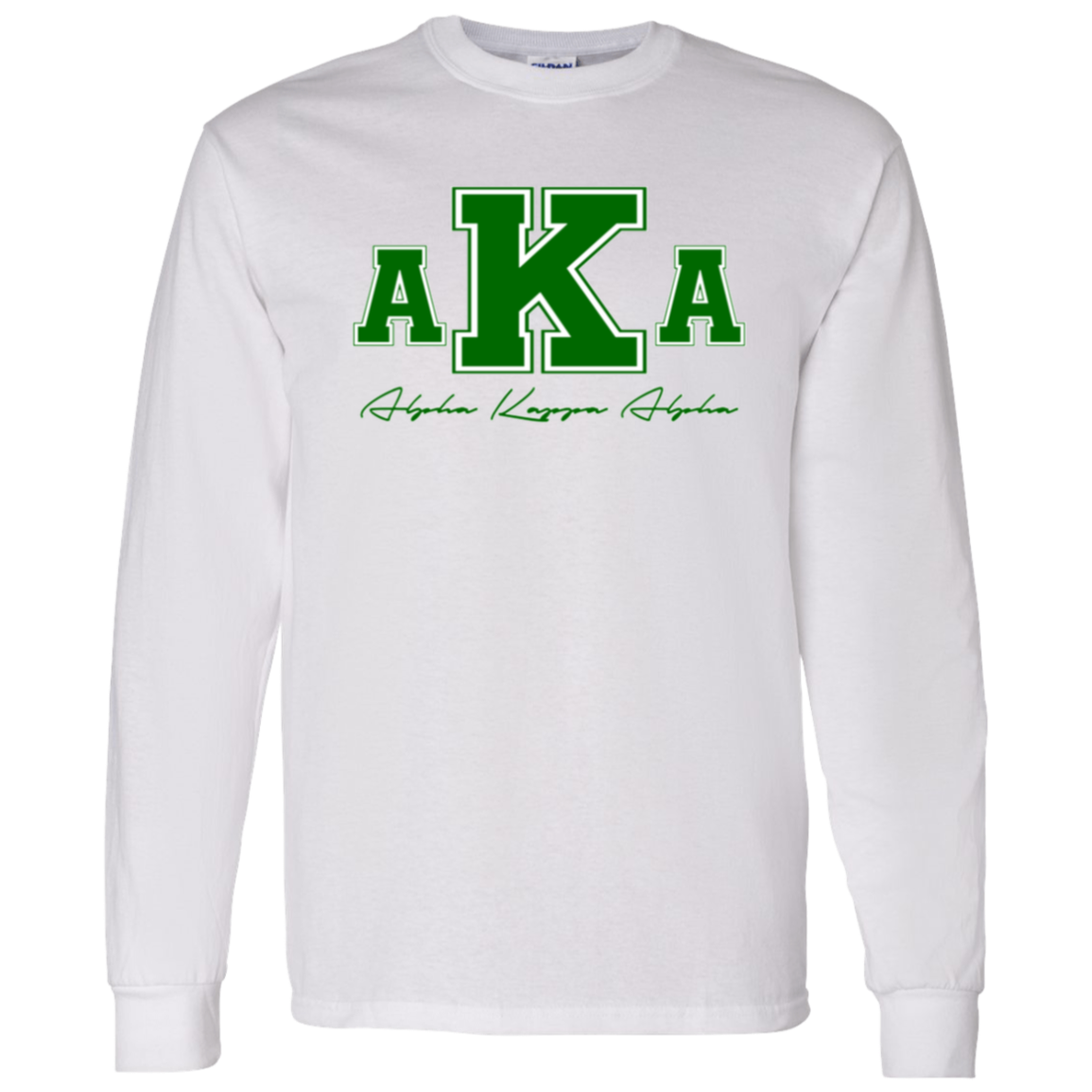 Alpha Kappa Alpha Screen Printed Long Sleeve