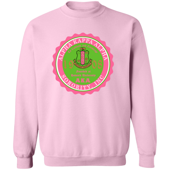 Alpha Kappa Alpha Screen Printed Crewneck Sweatshirt