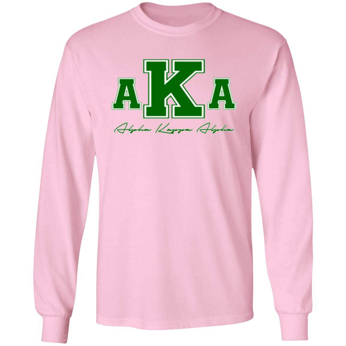 Alpha Kappa Alpha Screen Printed Long Sleeve