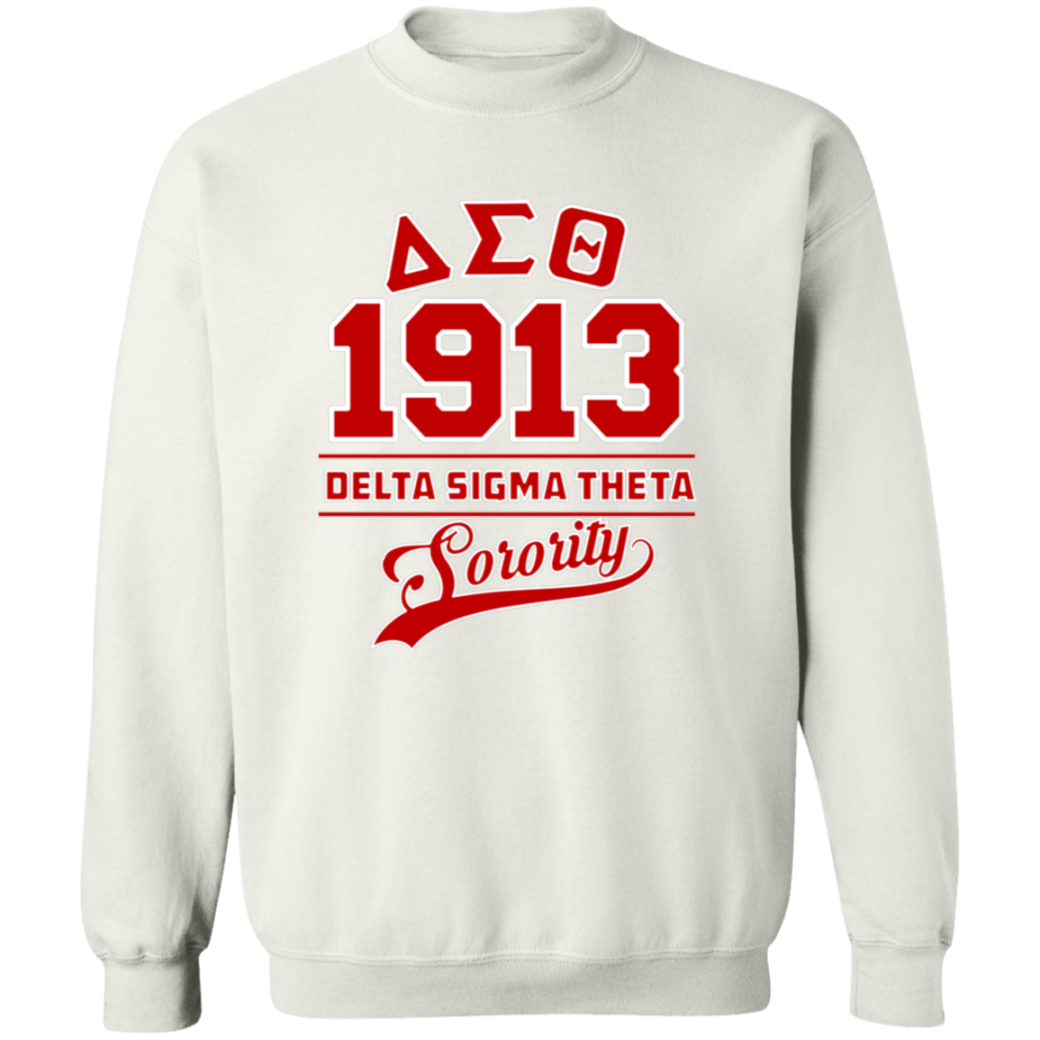 Delta Sigma Theta Sweatshirt Paraphernalia Screen Printed Unisex