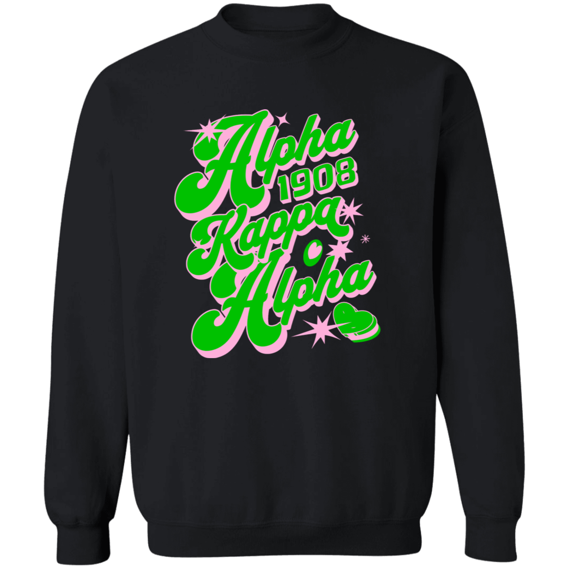Alpha Kappa Alpha Crewneck Pullover Sweatshirt - My Greek Letters