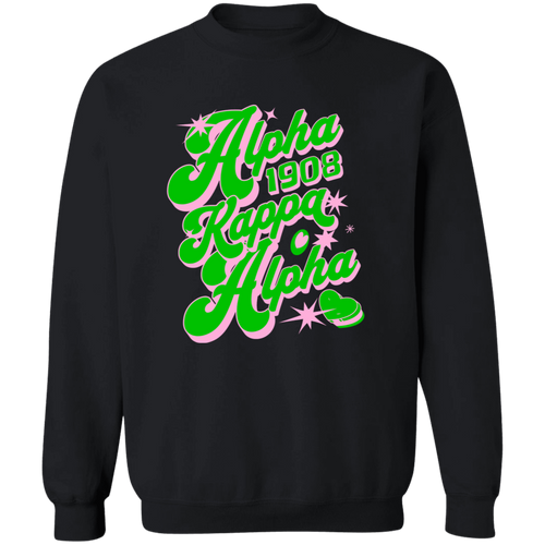 Alpha Kappa Alpha Crewneck Pullover Sweatshirt - My Greek Letters
