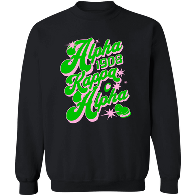 Alpha Kappa Alpha Crewneck Pullover Sweatshirt - My Greek Letters
