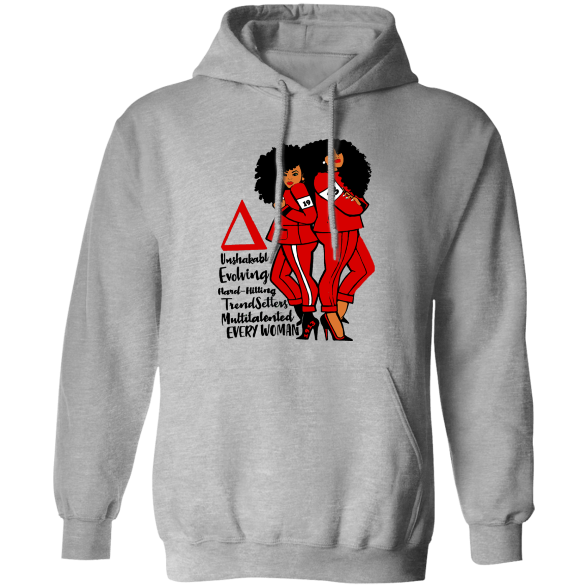 Delta Sigma Theta Hoodie Paraphernalia Screen Printed Unisex