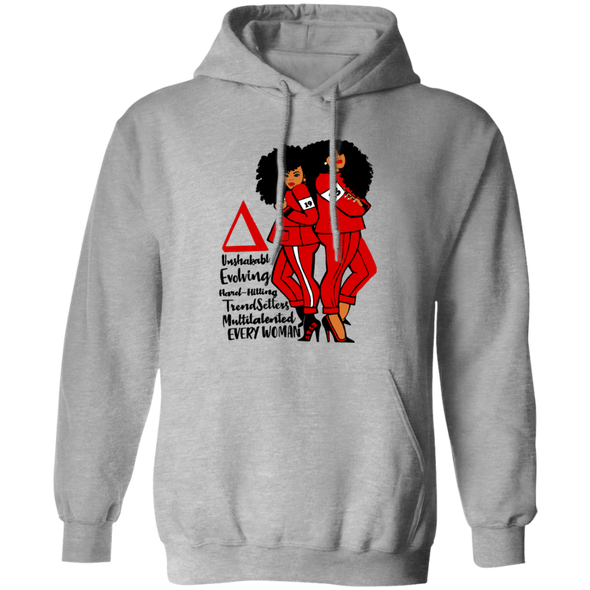 Delta Sigma Theta Hoodie Paraphernalia Screen Printed Unisex