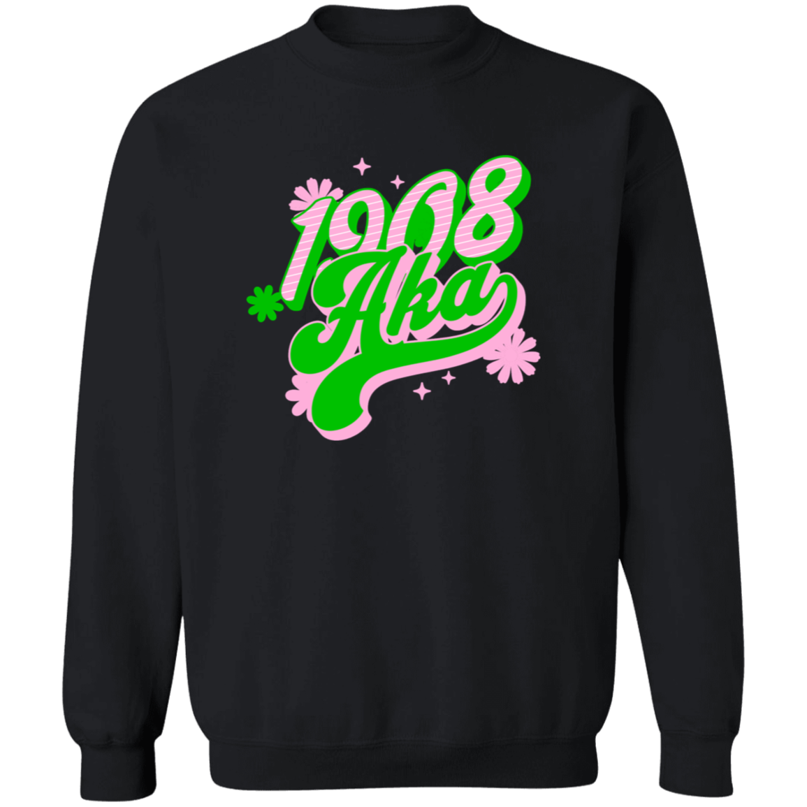 Alpha Kappa Alpha Crewneck Pullover Sweatshirt - My Greek Letters