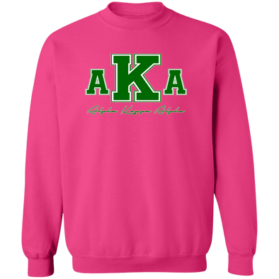 Alpha Kappa Alpha Screen Printed Crewneck Sweatshirt