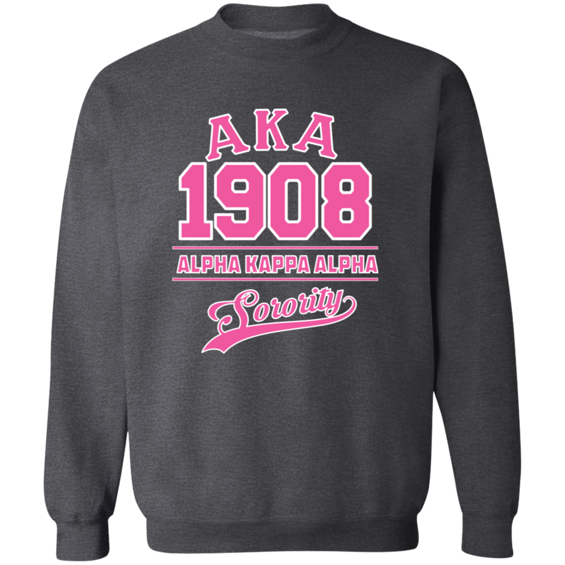 Alpha Kappa Alpha Screen Printed Crewneck Sweatshirt