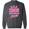 Alpha Kappa Alpha Screen Printed Crewneck Sweatshirt