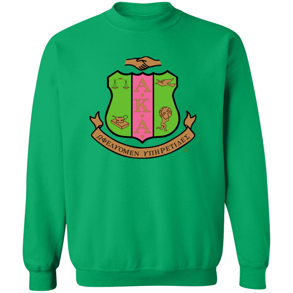Alpha Kappa Alpha Screen Printed Crewneck Sweatshirt