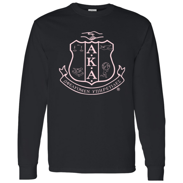 Alpha Kappa Alpha Screen Printed Long Sleeve