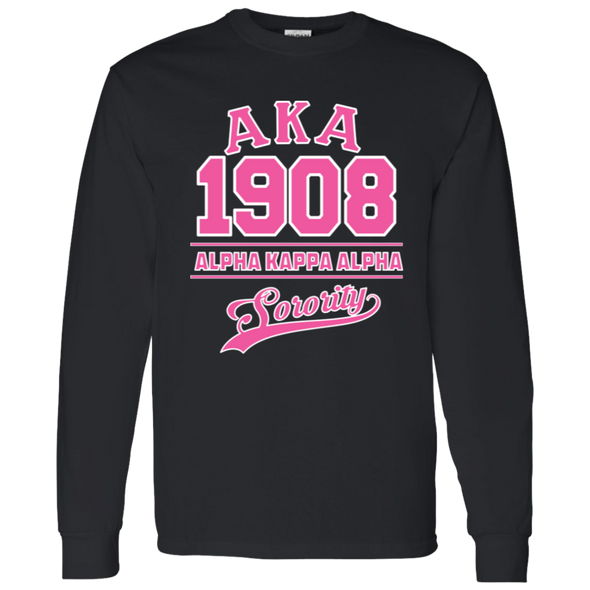 Alpha Kappa Alpha Screen Printed Long Sleeve