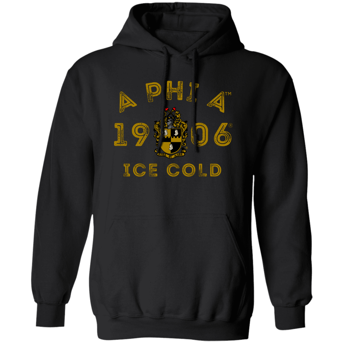 Alpha Phi Alpha Black Ice Collection Hoodie Ed. 6 - My Greek Letters