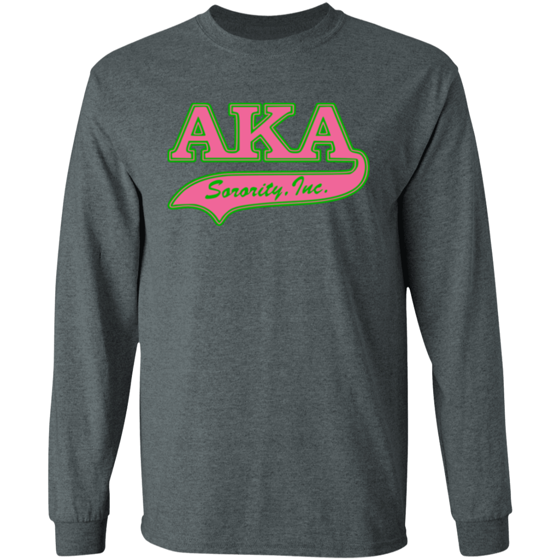Alpha Kappa Alpha Screen Printed Long Sleeve