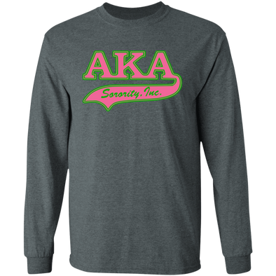 Alpha Kappa Alpha Screen Printed Long Sleeve