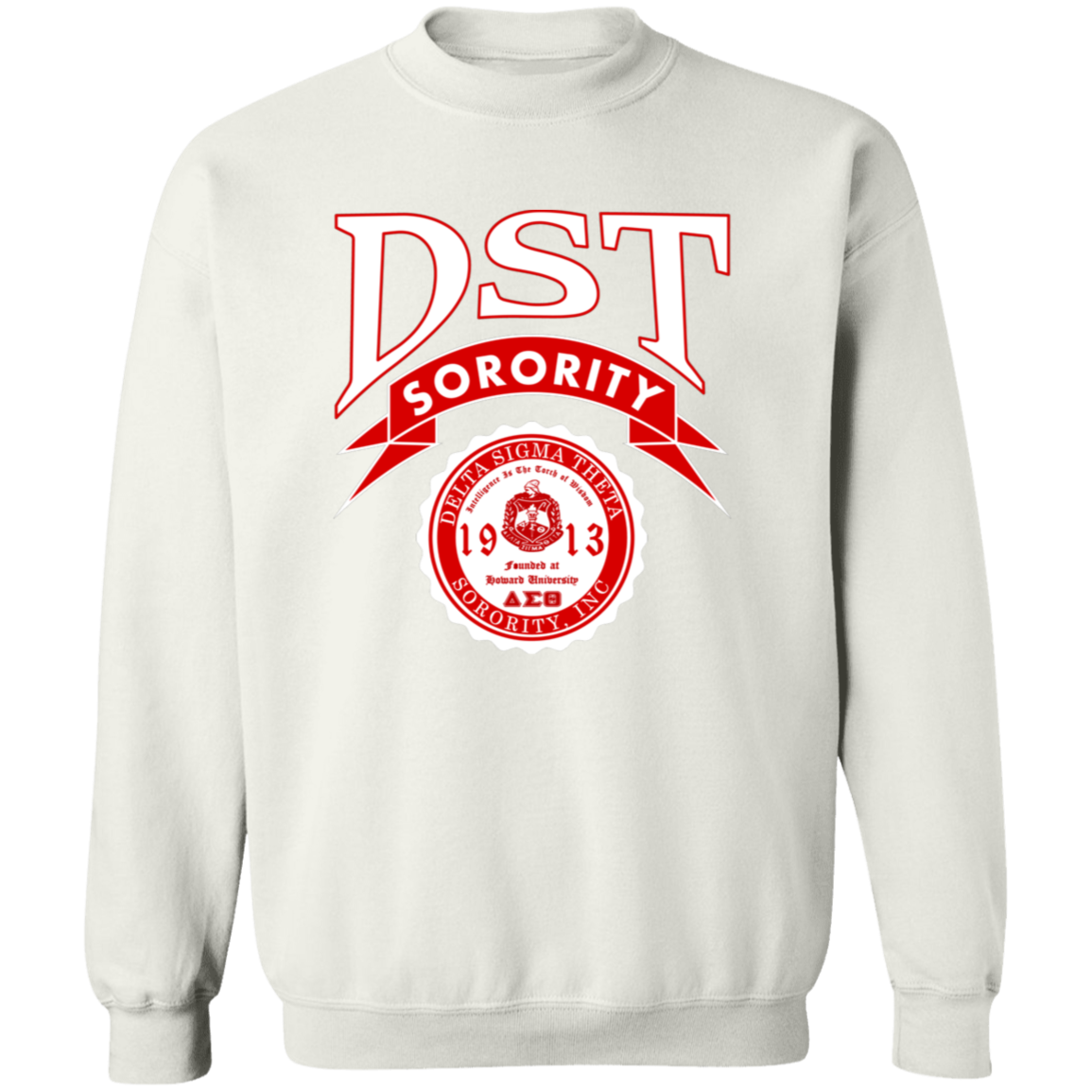 Delta Sigma Theta Sweatshirt Paraphernalia Screen Printed Unisex