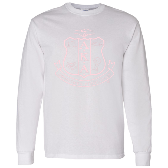 Alpha Kappa Alpha Screen Printed Long Sleeve