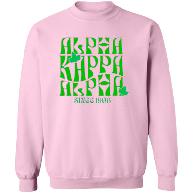 Alpha Kappa Alpha Crewneck Pullover Sweatshirt - My Greek Letters