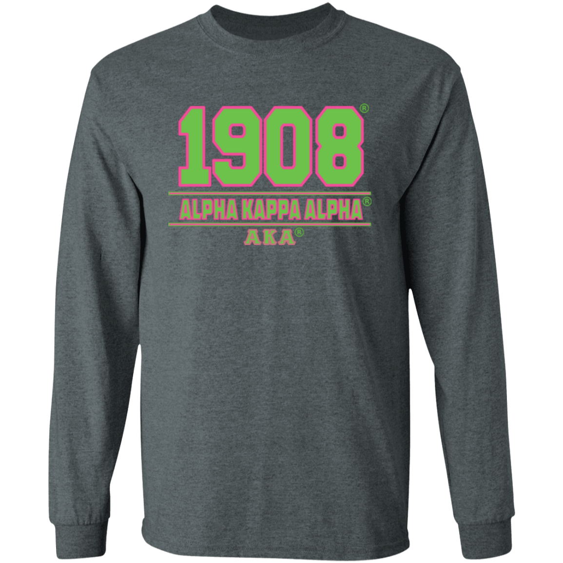 Alpha Kappa Alpha Screen Printed Long Sleeve