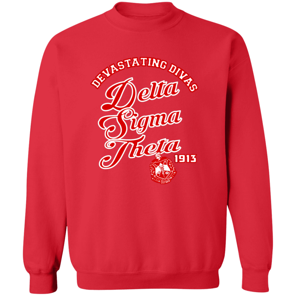 Delta Sigma Theta Sweatshirt Paraphernalia Screen Printed Unisex