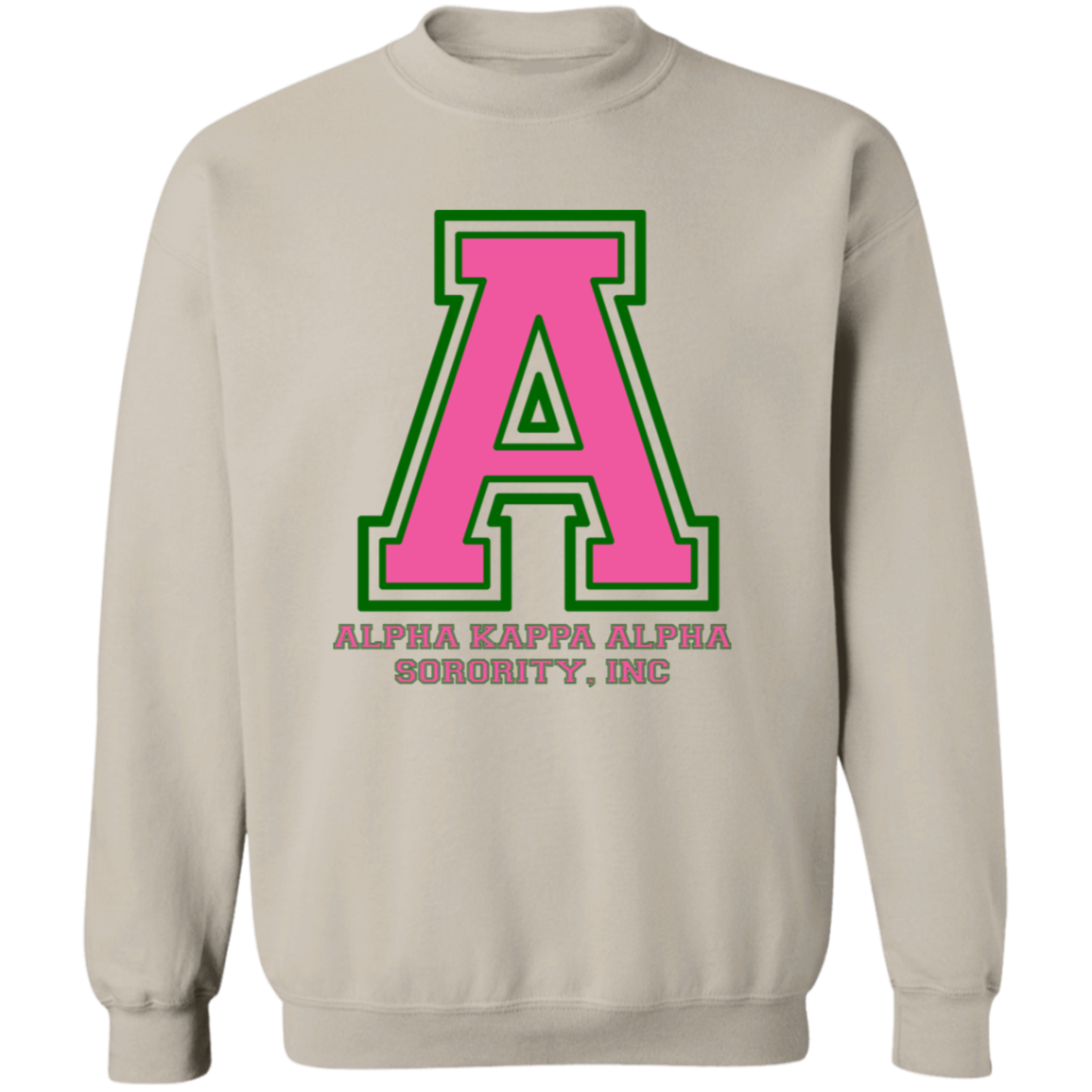 Alpha Kappa Alpha Screen Printed Crewneck Sweatshirt