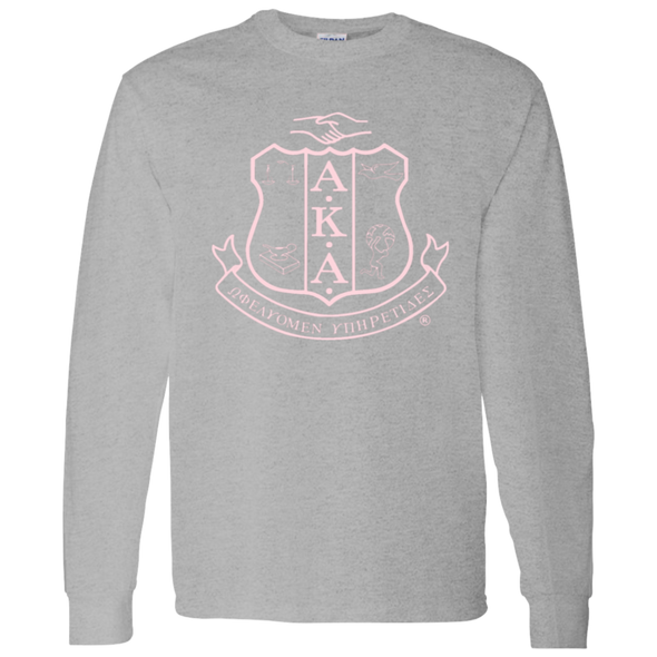 Alpha Kappa Alpha Screen Printed Long Sleeve