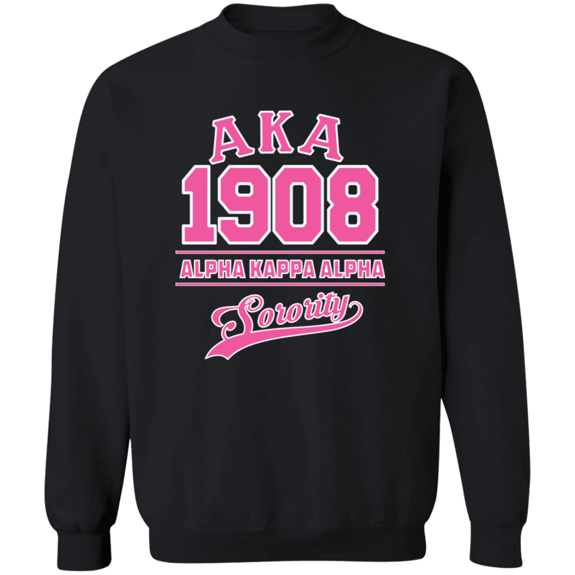 Alpha Kappa Alpha Screen Printed Crewneck Sweatshirt