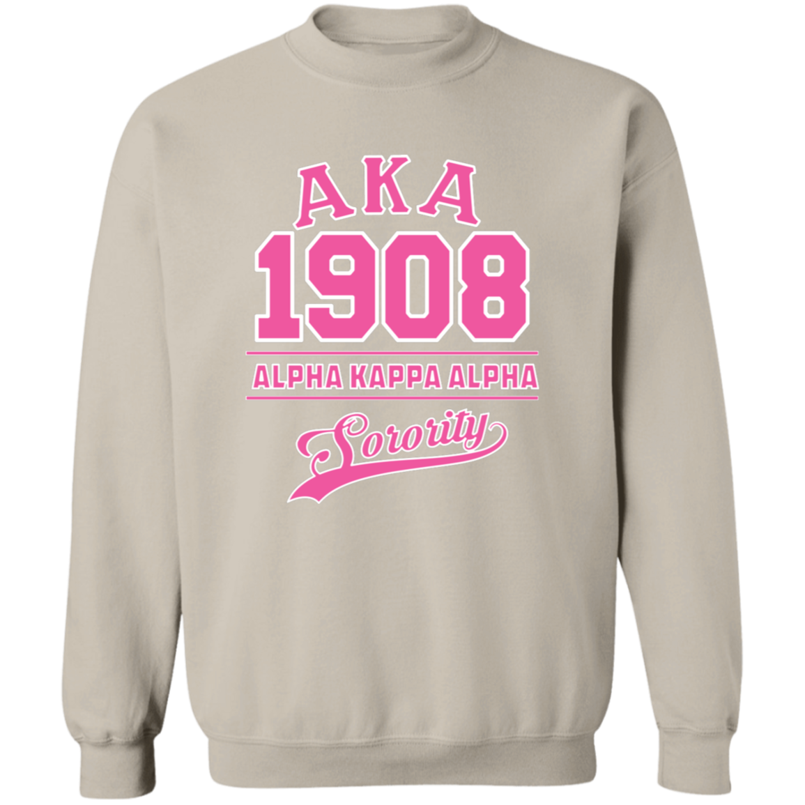 Alpha Kappa Alpha Screen Printed Crewneck Sweatshirt