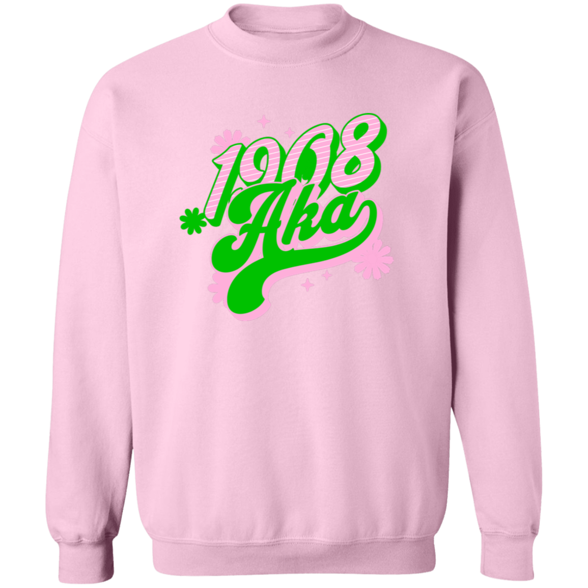 Alpha Kappa Alpha Crewneck Pullover Sweatshirt - My Greek Letters