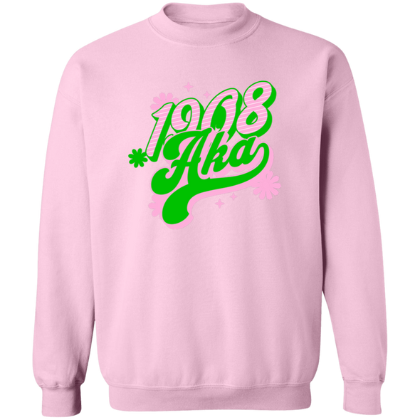 Alpha Kappa Alpha Crewneck Pullover Sweatshirt - My Greek Letters