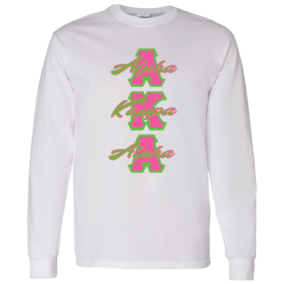 Alpha Kappa Alpha Screen Printed Long Sleeve