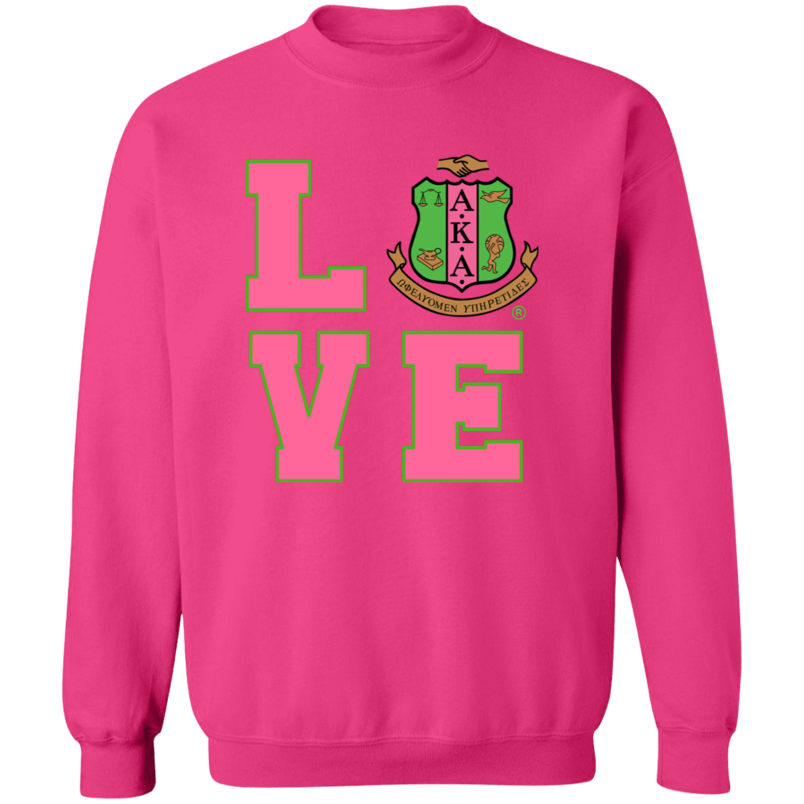 Alpha Kappa Alpha Crewneck Pullover Sweatshirt