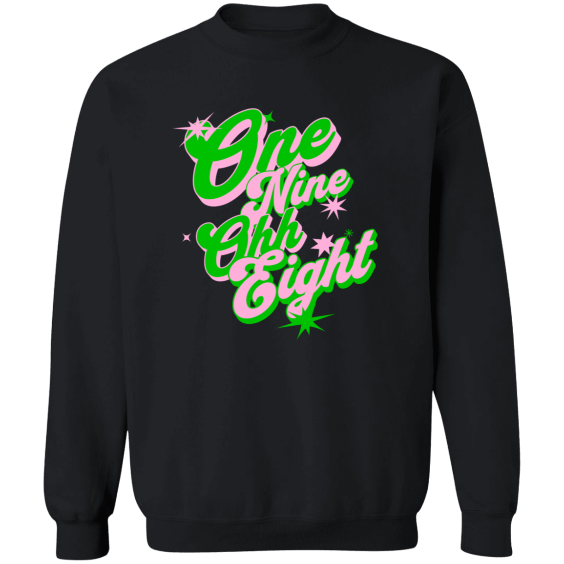Alpha Kappa Alpha Crewneck Pullover Sweatshirt - My Greek Letters
