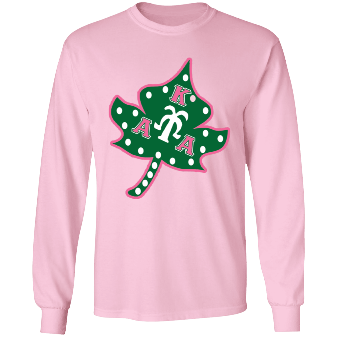 Alpha Kappa Alpha Screen Printed Long Sleeve
