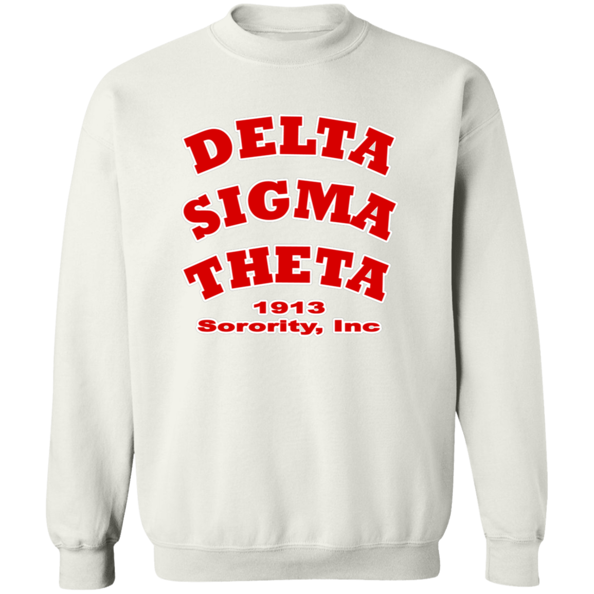 Delta Sigma Theta Sweatshirt Paraphernalia Screen Printed Unisex