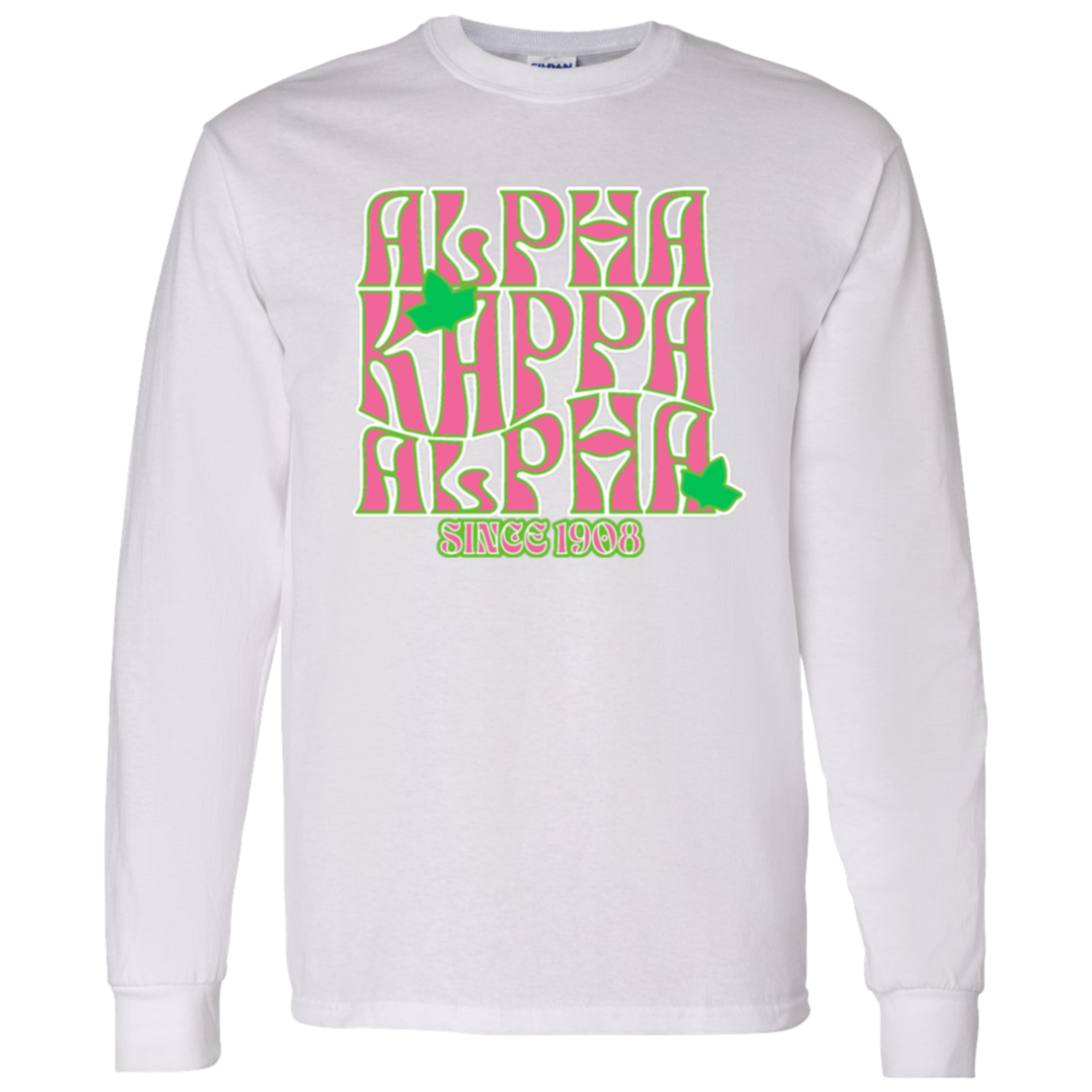 Alpha Kappa Alpha Screen Printed Long Sleeve