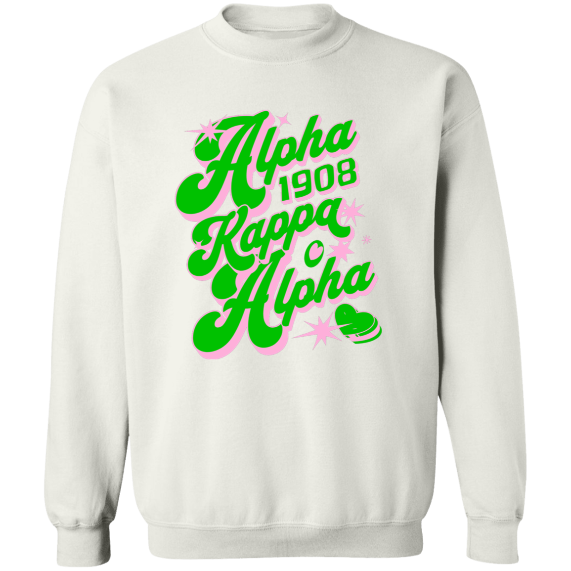 Alpha Kappa Alpha Crewneck Pullover Sweatshirt - My Greek Letters