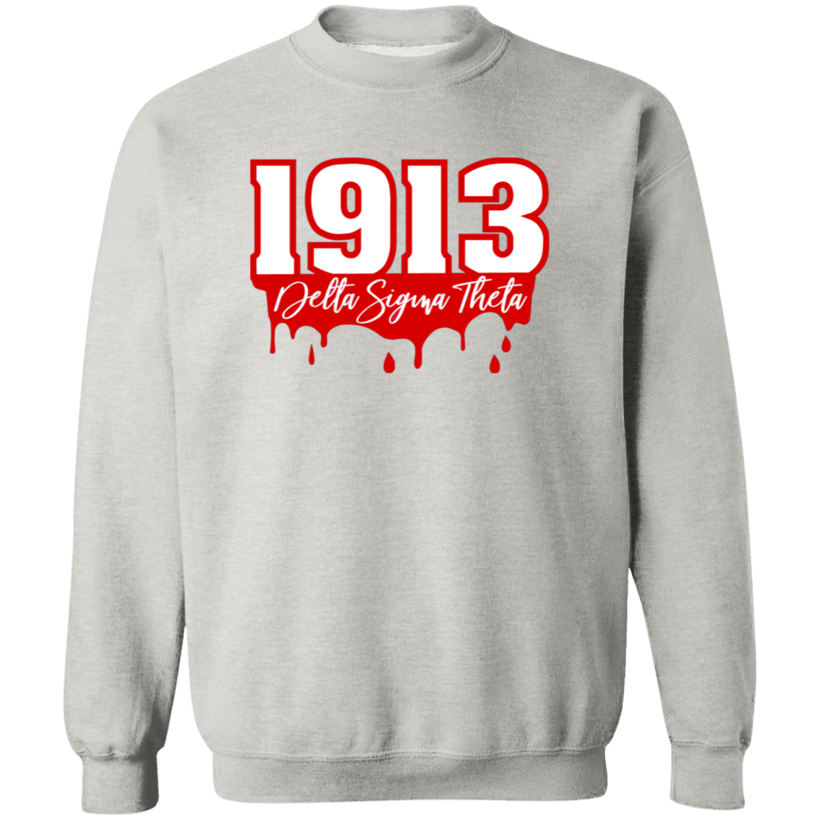 Delta Sigma Theta Sweatshirt Paraphernalia Screen Printed Unisex