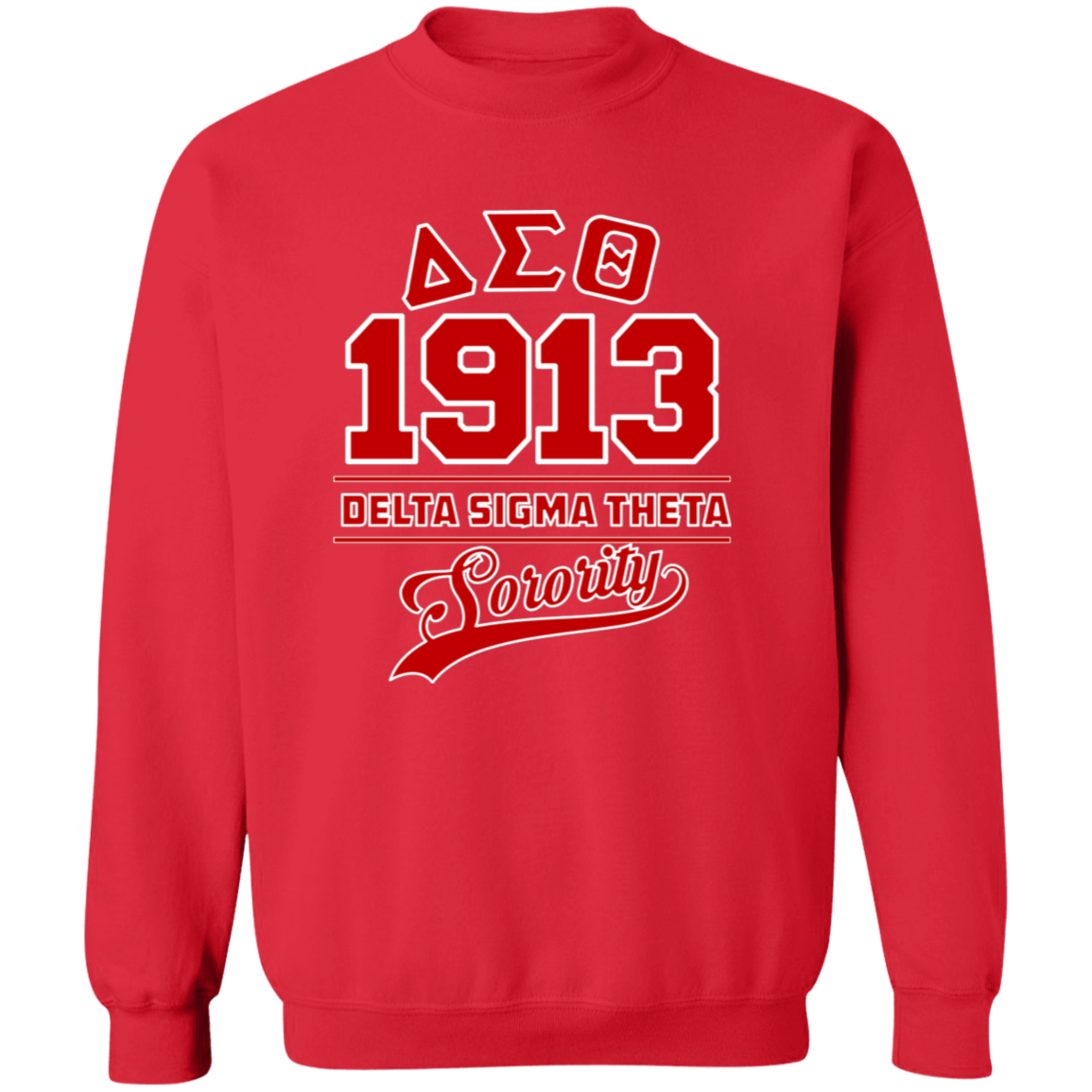Delta Sigma Theta Sweatshirt Paraphernalia Screen Printed Unisex