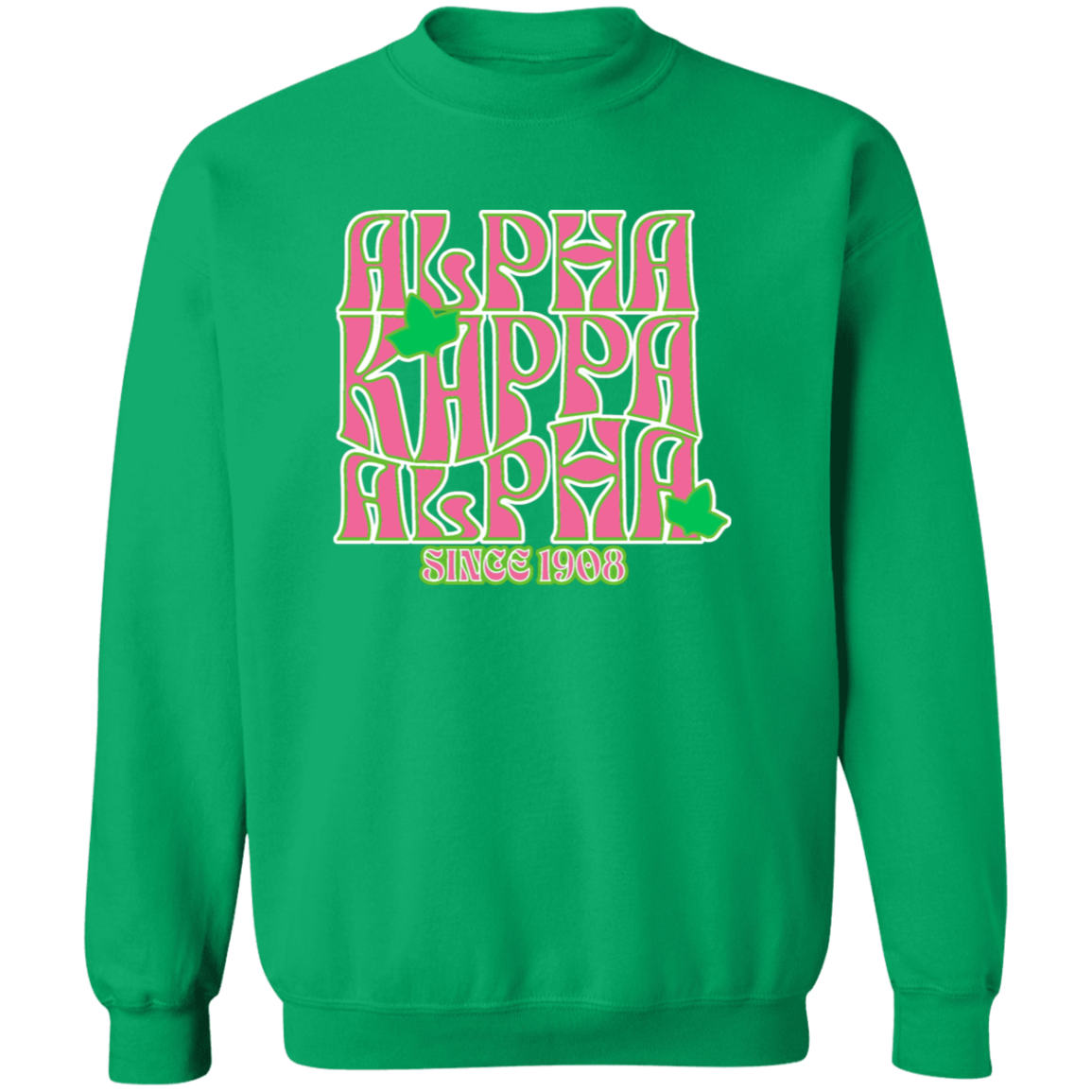Alpha Kappa Alpha Screen Printed Crewneck Sweatshirt