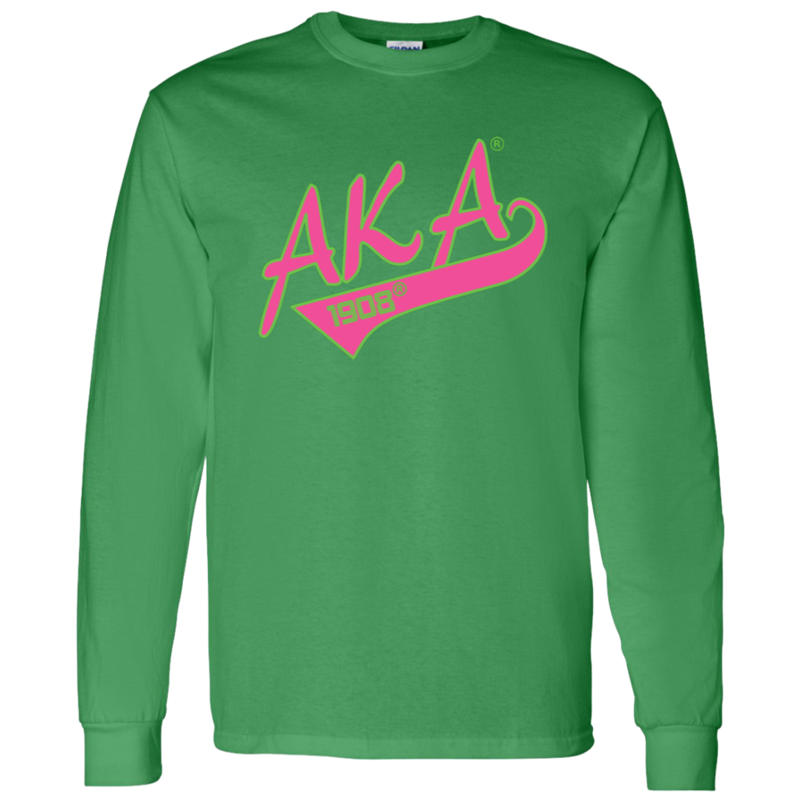 Alpha Kappa Alpha Screen Printed Long Sleeve