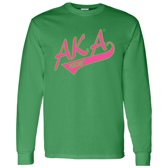 Alpha Kappa Alpha Screen Printed Long Sleeve