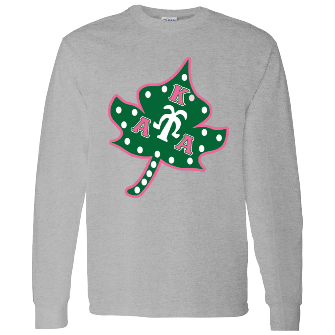 Alpha Kappa Alpha Screen Printed Long Sleeve