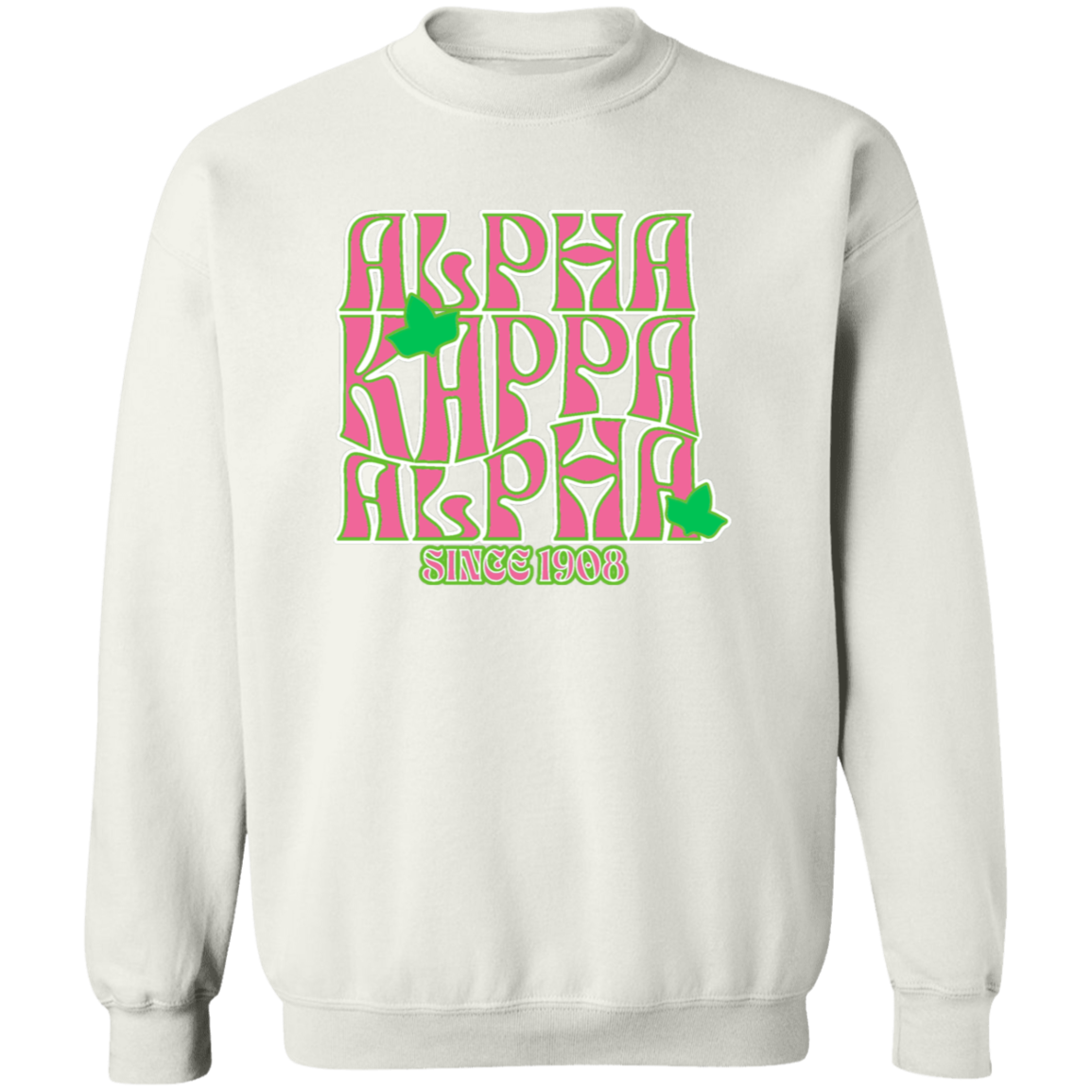 Alpha Kappa Alpha Screen Printed Crewneck Sweatshirt